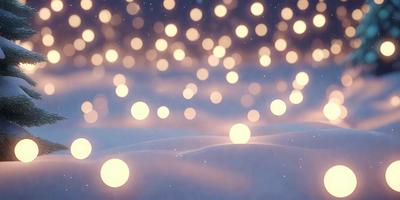 The primary subject of the image is a field of lights, which are scattered throughout the scene. The setting is a cloudy sky, and the visual style appears to be a digital art or illustration. The dominant colors in the image are shades of blue and white, creating a calm and serene atmosphere.